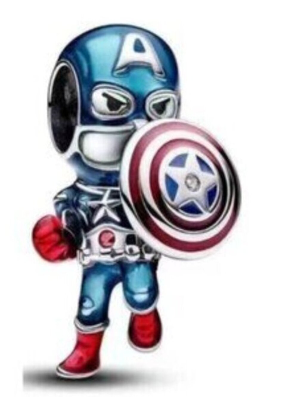 Marvel The Avengers Captain America Charm,Charms fit Pandora Bracelet Necklaces